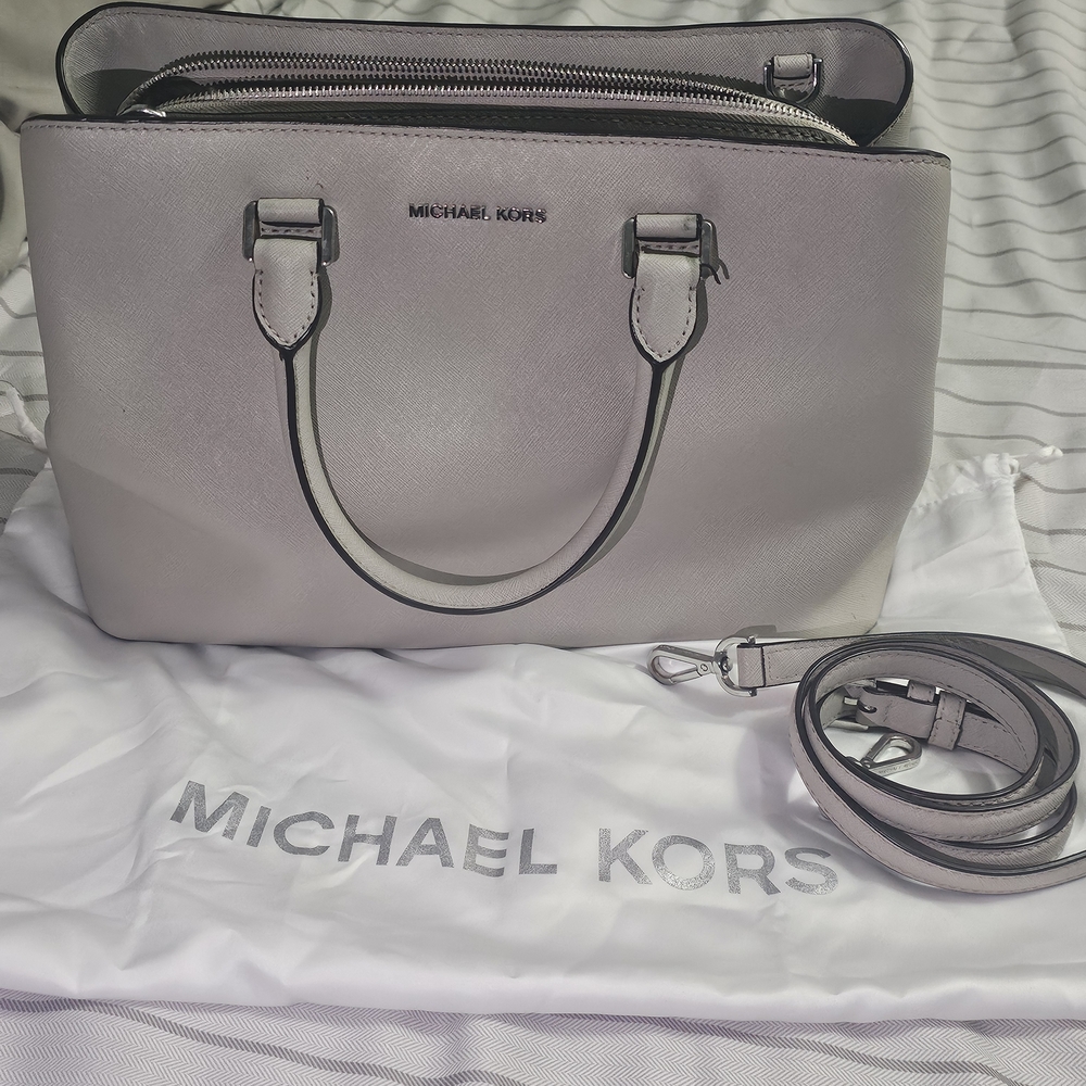 Michael Kors Savannah Large Satchel Grey